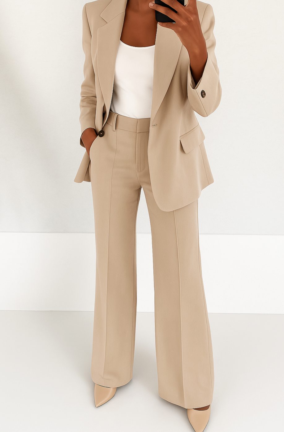 Zoey | Women's Tailored Blazer Pants Suit Set Single-Button