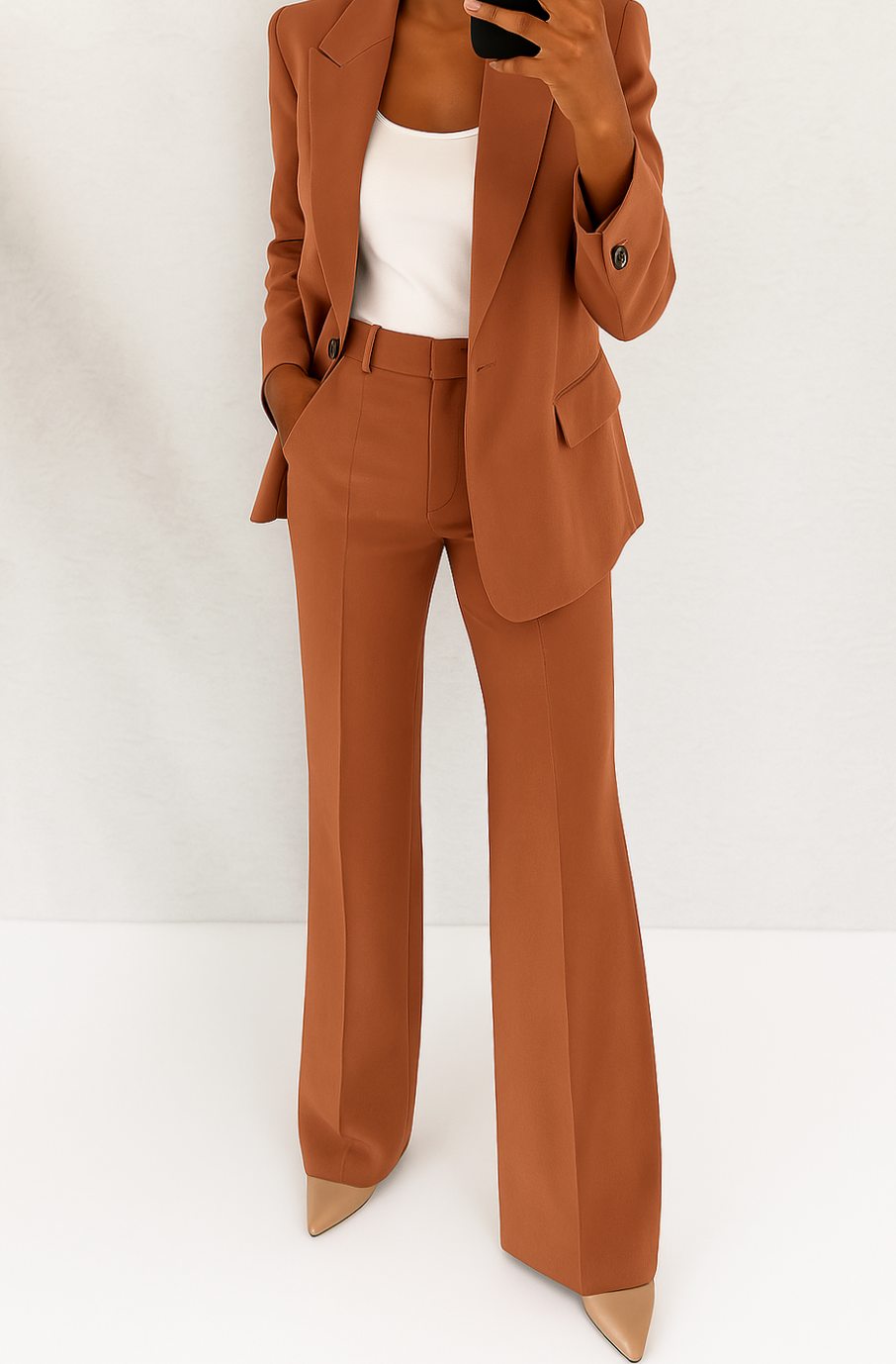 Zoey | Women's Tailored Blazer Pants Suit Set Single-Button