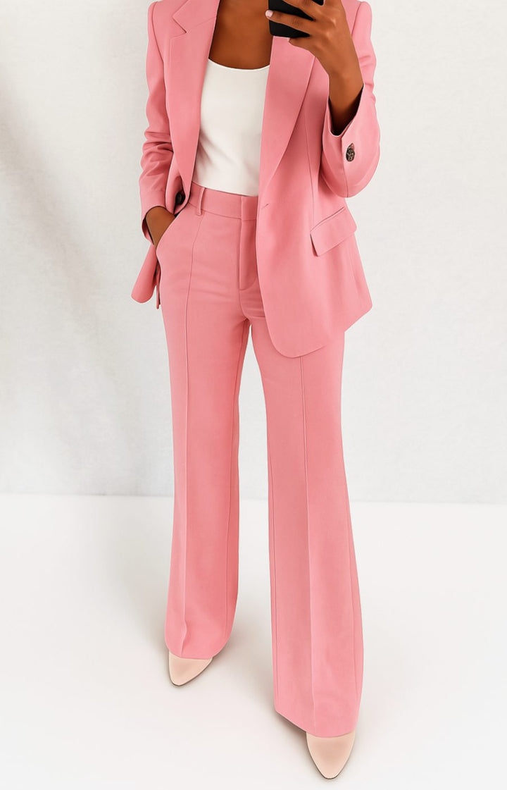 Zoey | Women's Tailored Blazer Pants Suit Set Single-Button