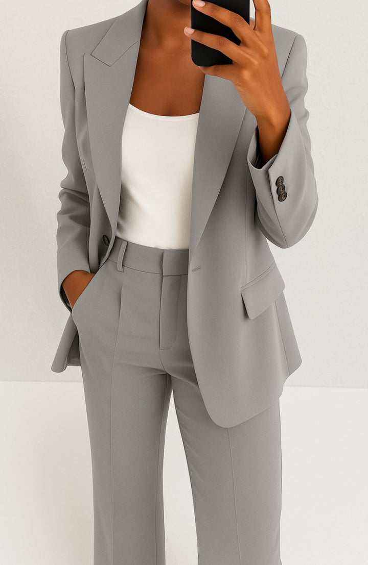 Zoey | Women's Tailored Blazer Pants Suit Set Single-Button