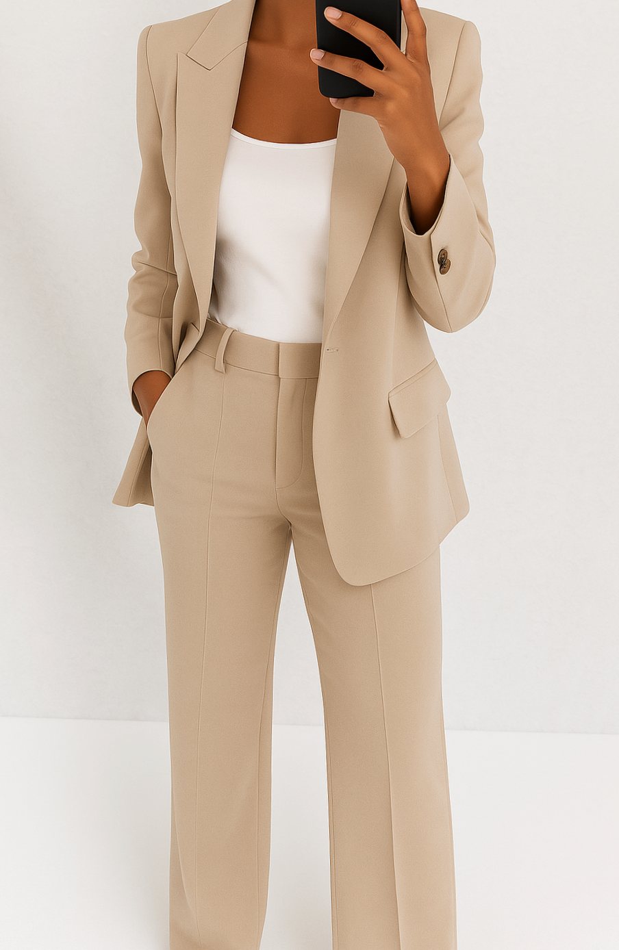 Zoey | Women's Tailored Blazer Pants Suit Set Single-Button
