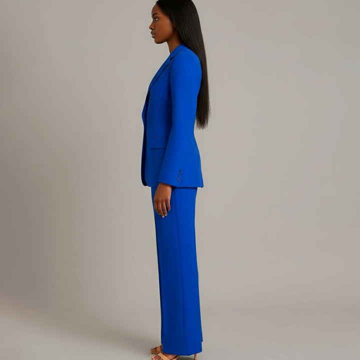 Mia | Women's Tailored Single-Button Blazer Pants Suit Set