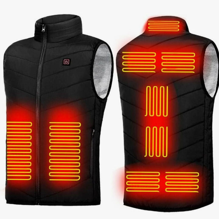 Sophia | Women's Unisex Electric Heated Puffer Vest 9-Zone Warming