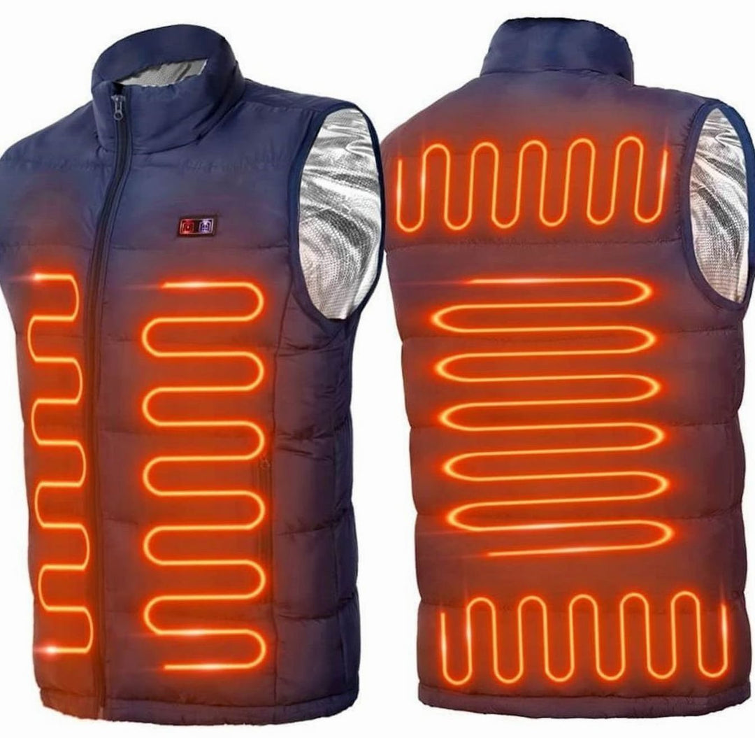 Sophia | Women's Unisex Electric Heated Puffer Vest 9-Zone Warming