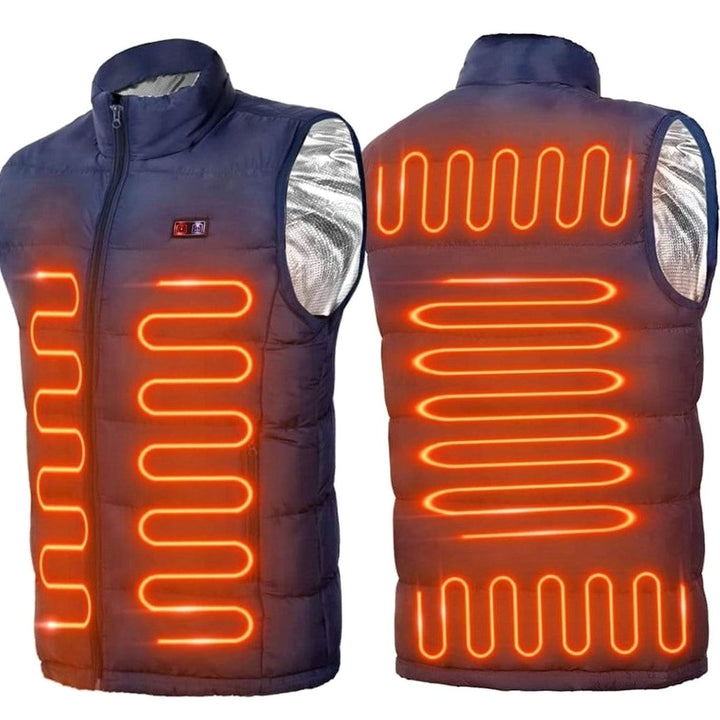 Sophia | Women's Unisex Electric Heated Puffer Vest 9-Zone Warming