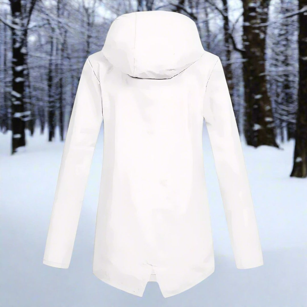 Hannah | Women's Waterproof Hooded Zip-Up Rain Jacket Adjustable Cuffs