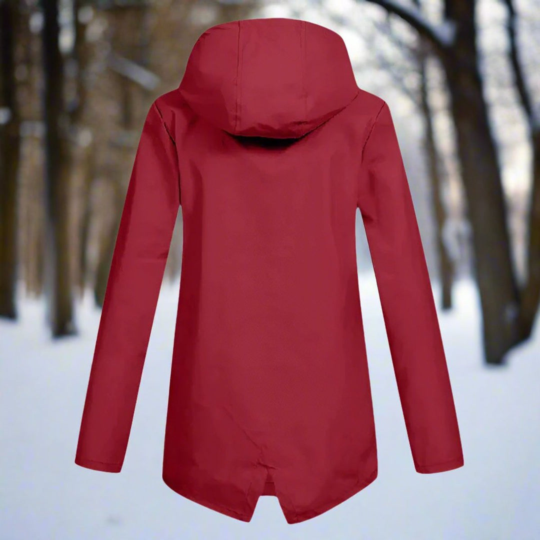 Hannah | Women's Waterproof Hooded Zip-Up Rain Jacket Adjustable Cuffs