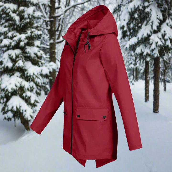 Hannah | Women's Waterproof Hooded Zip-Up Rain Jacket Adjustable Cuffs