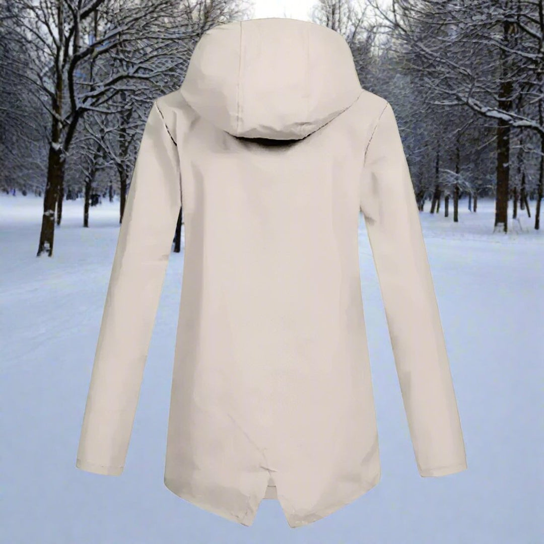 Hannah | Women's Waterproof Hooded Zip-Up Rain Jacket Adjustable Cuffs