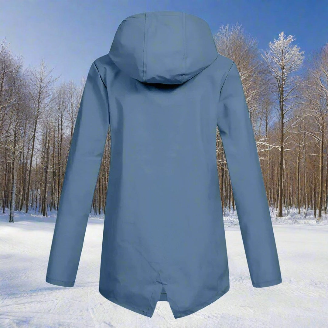 Hannah | Women's Waterproof Hooded Zip-Up Rain Jacket Adjustable Cuffs