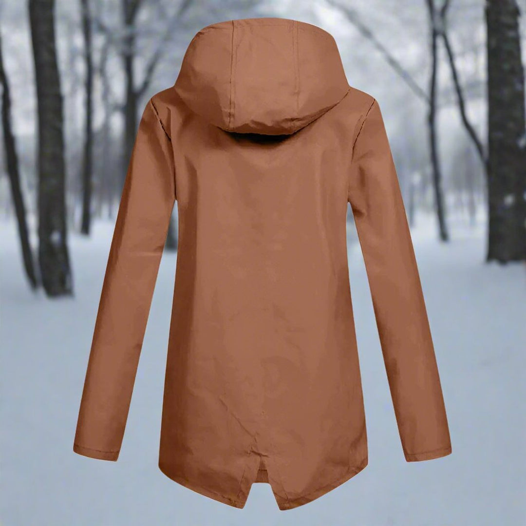 Hannah | Women's Waterproof Hooded Zip-Up Rain Jacket Adjustable Cuffs