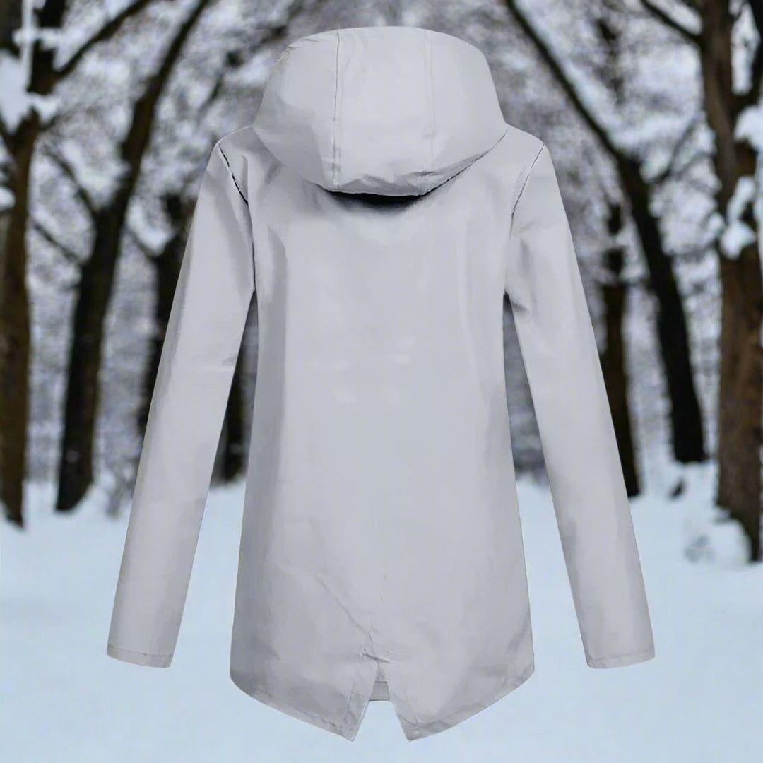 Hannah | Women's Waterproof Hooded Zip-Up Rain Jacket Adjustable Cuffs