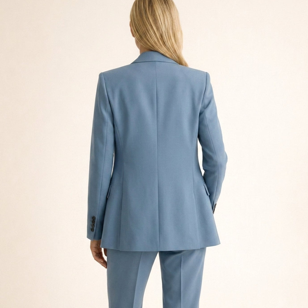 Hannah | Women's Wide-Leg Flare Blazer Two-Piece Suit Set