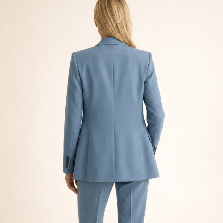 Hannah | Women's Wide-Leg Flare Blazer Two-Piece Suit Set