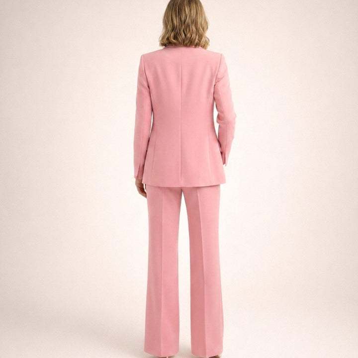 Hannah | Women's Wide-Leg Flare Blazer Two-Piece Suit Set