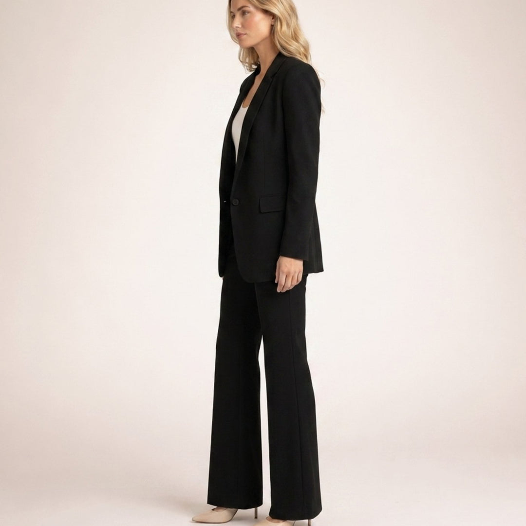 Hannah | Women's Wide-Leg Flare Blazer Two-Piece Suit Set