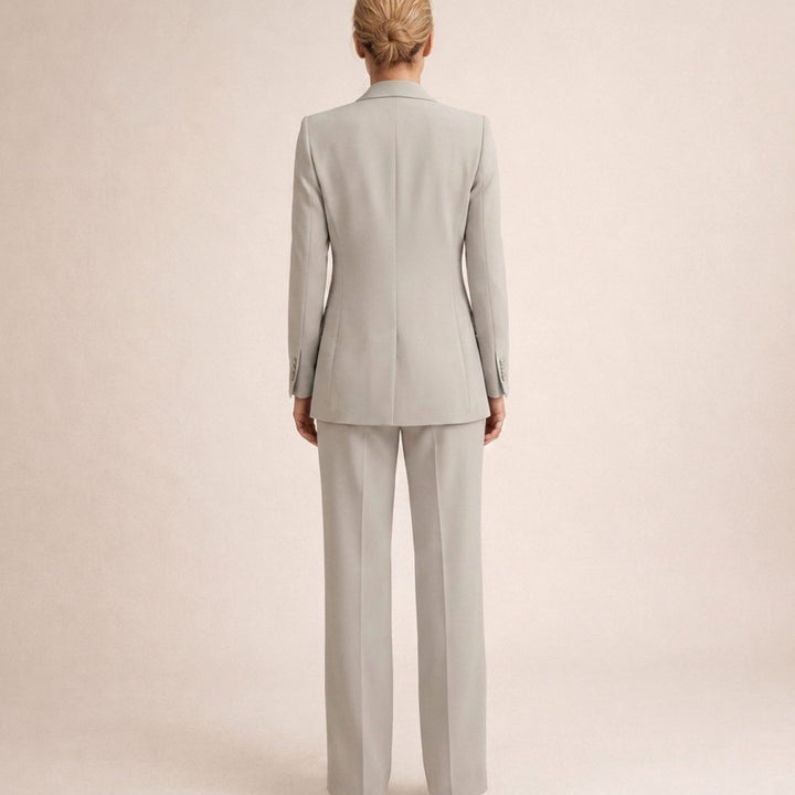 Hannah | Women's Wide-Leg Flare Blazer Two-Piece Suit Set
