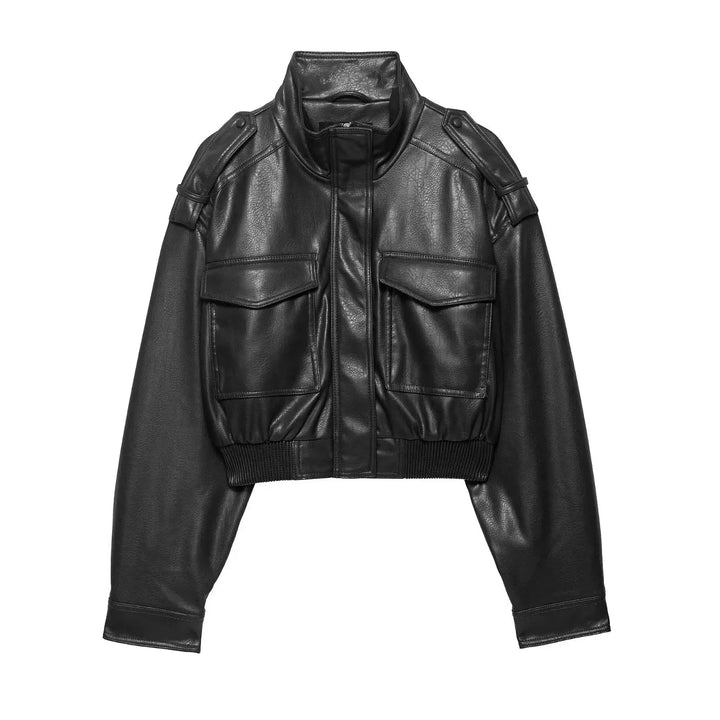 Lauren | Women's Zip Up Biker Style Jacket