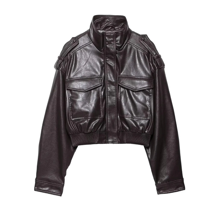 Lauren | Women's Zip Up Biker Style Jacket