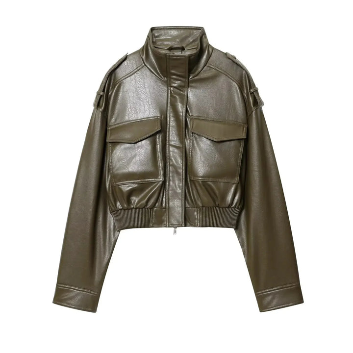 Lauren | Women's Zip Up Biker Style Jacket